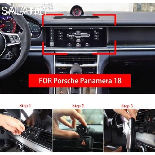 For Porsche Panamera 971 2017 2018 2019 2020 New Car Air Vent Mount Smart Phone Holder Stand Mobile Phone Stable Cradle Bracket
