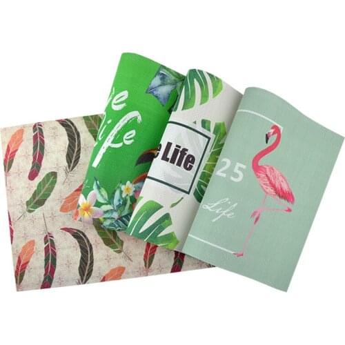 PVC Mat Custom Logo Printed Pattern Advertising Restaurant Table Place Mats for Dining Table Decoration