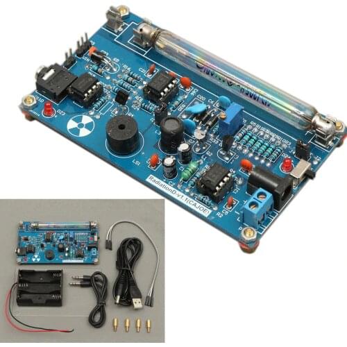Assembled Geiger Counters Kit DIY Geiger Counter Module Miller Tube GM Tube Nuclear Radiation Detector Radiation Meter