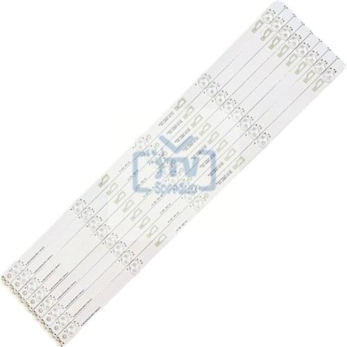 8PCS LED Strip 5 Lamp For TCL_ODM_55_D1500_8*5_3030C YHF-4C-LB550T-YHA 55U36EBC 55L26CMC 55L2600C 55GA1600 LVF550CSDX 3V
