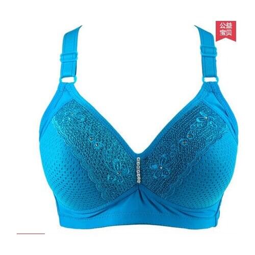 Summer style wire free push up comfortable Mother bra intimate brassiere thin cup bra full cup bras women free shipping AW7464