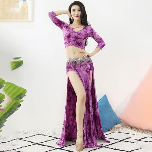 Belly Dance Costume Female Adult Sexy Top Performance Clothes Suit New Profession Practice Pants Clothing Summer