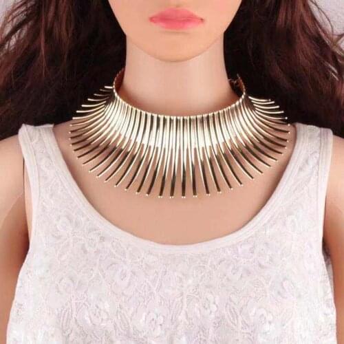 BLUELANS Fashion Women Strip Fringe pendant Sparkling Chunky choker Silver/Gold collar Bib Statement Necklace party Jewelry 2019