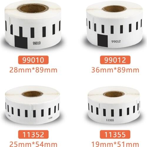 UniPlus 36*89mm Address Label Roll 99012 Replacement Dymo LW Label Maker Thermal Paper 260pcs for Label Writer 400 450 DUO Print