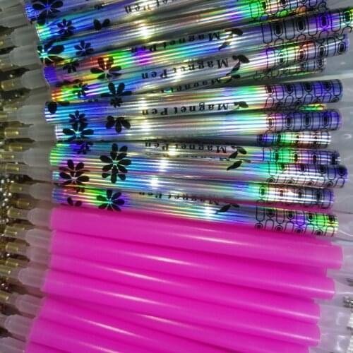 1Pc 3Colors 3D Nail Art Magnetic Stick Cats Eyes UV Gel Polish Brushs Magnet Manicure Pen Nail Polish Double Head Magnet Art Pen