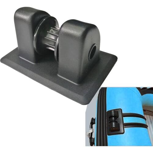 1PC Kayak Inflatable Boat Anchor Rope Buckle Holder Anchor PVC Tie off Patch Wheel Anchor Row Roller for Rowing Boat Kayak