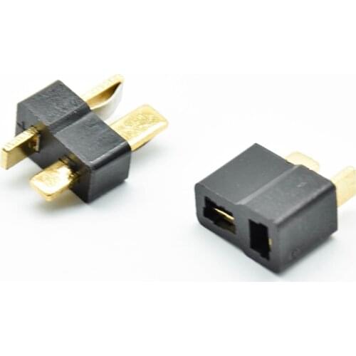 10pcs/5sets black T Plug Male & Female Deans Connectors Style For RC LiPo Battery G08