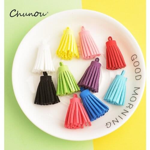 20 PCS/Lot Tassels Charm 10Colors 30*13MM Lovely DIY Pendant Jewelry for Necklace Bracelet Making Keychain Accessorie Wholesale