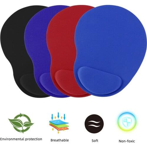 23x18cm Mouse Pad with Wrist Rest Pain Relief Comfortable Mice Mat For Game Computer PC Laptop Office School Supplies 1/2PCS