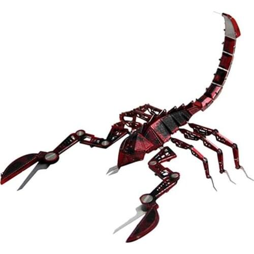 3D Metal Three-Dimensional Scorpion Puzzle Unique Animal Shape DIY Assembly Model ChildrenS Educational Puzzle Toy Gift