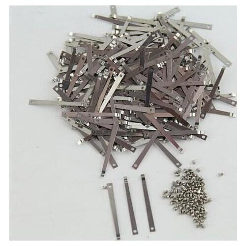 50 Pcs Clarinet /sax Leaf Springs Parts +50pcs Springs Screws