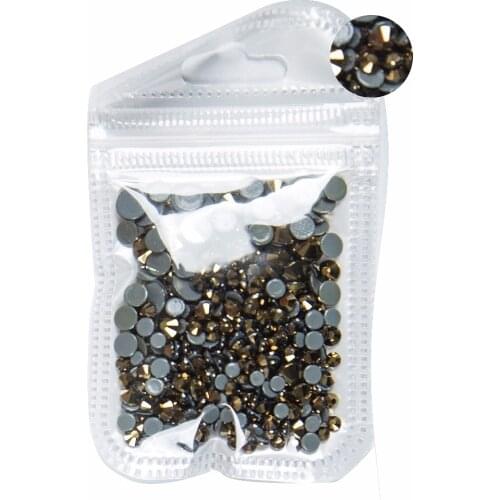 AAAA+ Best Quality Gold Mix Size Hot Fix Rhinestone More Shiny Super Bright Nail Art Hotfix Iron On Stones. 10Gram