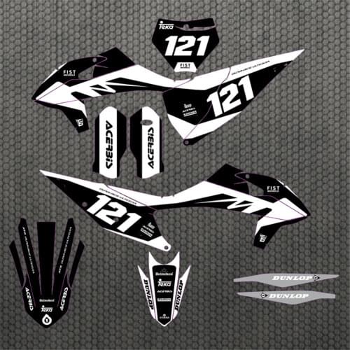 Free custom numbers names graphics stickers decals For KTM SXF XCF 2019 2020 2021 EXC XCW 2020 2021 125 150 200 250 300 350-500