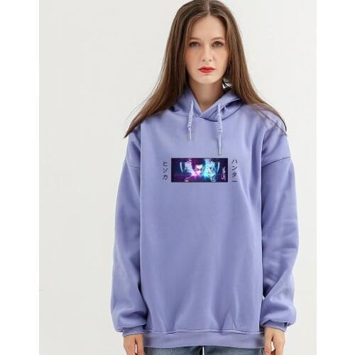 Cool Anime Print Hoodie Winter Oversized Clothes Sweatshirt Harajuku Cute Funny Hoodies Soft Sweatshirts for Women Ulzzang Tops