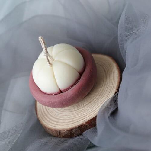 Mangosteen Candle Silicone Material Mold DIY Fruit Fondant Cake Chocolate Candy Mold Supplies Handmade Soap Jelly Mold