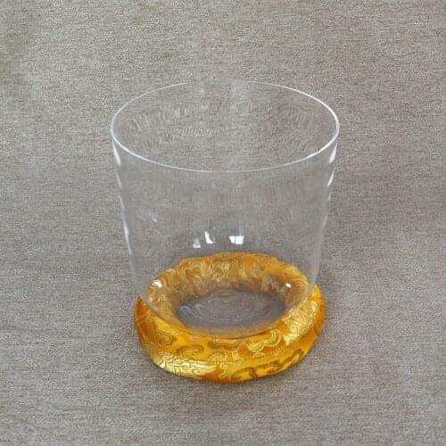 Note 4th Octave Quartz Crystal Singing Bowl With Clear Light Customizable Colorful Note C/D/E/F/G/A/B/A# 6.25"-6.75"