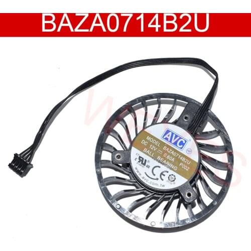 Band New For AVC BAZA0714B2U DC 12V 0.6A Four lines Cooling Fan