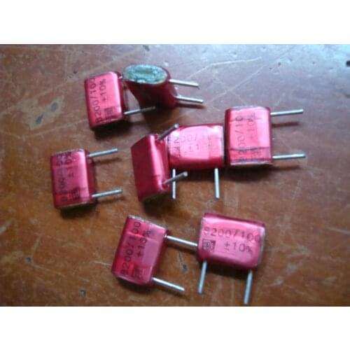 Original new 100% 100V 0.0082UF 8200PF 822 3.5*7*10mm fever coupled poleless capacitor P=8MM (Inductor)