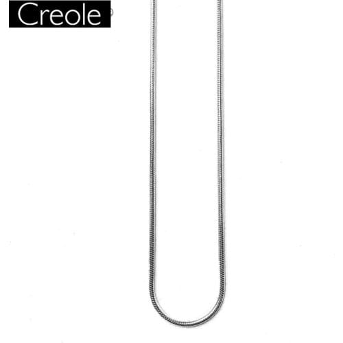 2MM Geometric Snake Link Chains Necklace,Trendy 925 Sterling Silver For Women,Fashion Chain With Silver Snake Chain