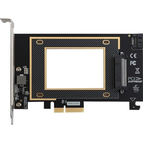PCI-E Riser 3.0 4X to U.2 SFF-8639 Adapter PCIe U.2 SSD to PCI Express Card Support U.2 SSD 2.5" SATA SSD