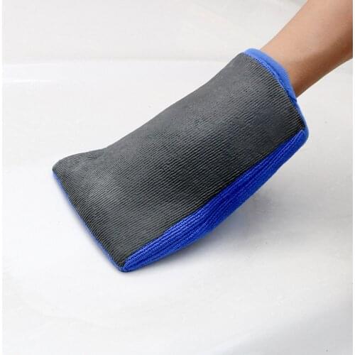 Car-styling Car Cleaning Washing Gloves + Magic Clay Car Washer Artificial Wool Soft Water Absorption Microfiber Auto Care