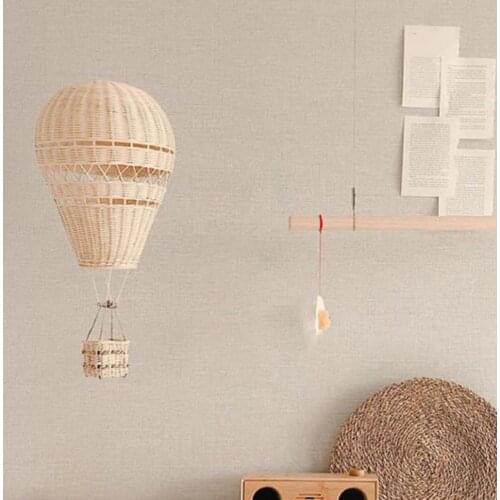Hand-woven Rattan Hot Air Balloon Portable Natural Photograph Prop Wall Hanging Home Decor for Shop Window Hanging Decorations