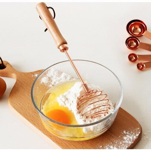 Semi-Automatic Egg Beater Stainless Steel Wire Hand Egg Mixer Stirrer Cream Frother Egg Whisk Egg Tools Kitchen Accessories