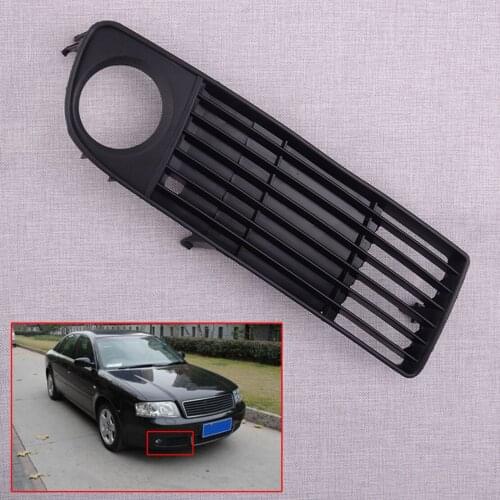 Right Car Front Bumper Fog Light Grille Cover Fit for Audi A6 C5 1998 1999 2000 2001 2002 Pre-facelift 4B0807682 4B0807682M