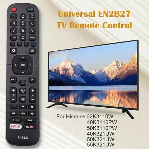 Newest TV Remote Control Handheld Remote Controller for Hisense 32K3110W 40K3110PW 50K3110PW 40K321UW 50K321UW 55K321UW
