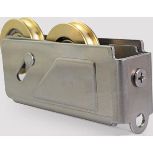 868/2000-Type Sliding Door Plastic Steel Window Pulley Aluminum Alloy Windows Double Brass Wheel Muted Roller House Hardware