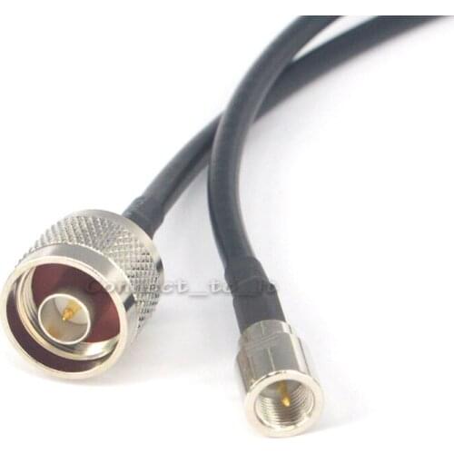 RF Coaxial Cable N Male to FME Male Connector Adapter Extension Cord RG58 1.6FT 50CM