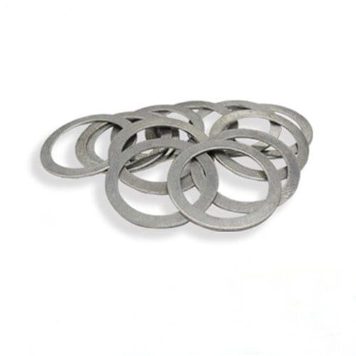50Pcs M6 M7 M8 M9 M10 M11 M12 M14 M16 Pure Metal Aluminum washer Aluminum washers gasket Flat pad 1.2mm Thickness
