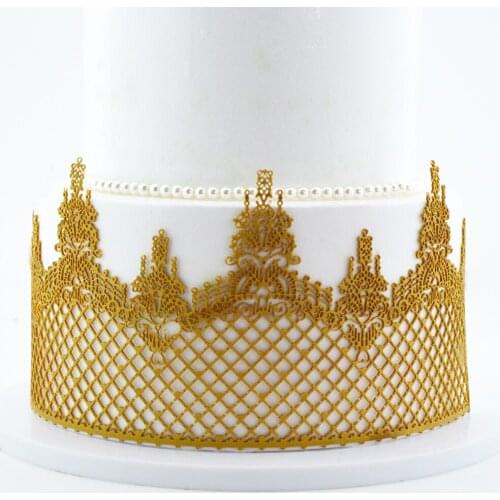 Castle Silicone Cake Lace Mat Silicone Lace Mold Fondant Cake Decorating Tools