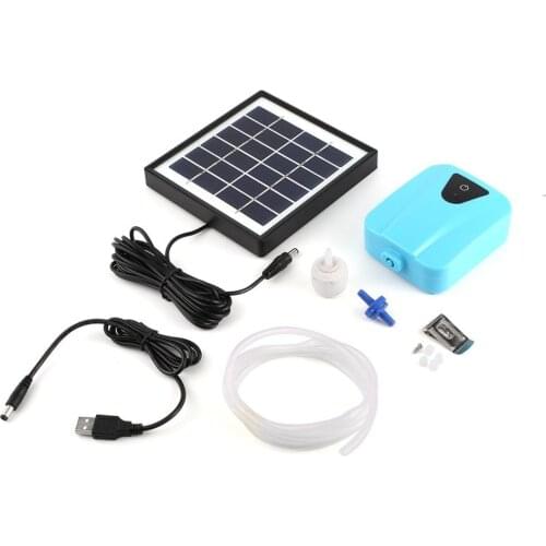 Solar Powered Oxygenator Solar Powered Charging Water Aquarium Air Pump Plant Fish Tank Oxygen Air Compressor Aerator Air Maker