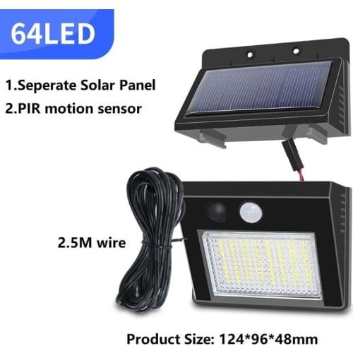 Led Solar Motion Sensor Night Light Wireless Detachable waterproof Outdoor Wall Light Garden Solar Power Motion Sensor Lighting