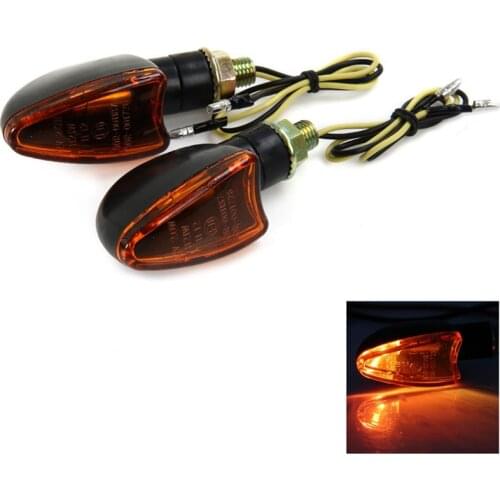 2PCS Universal Motorcycle Turn Signal Light Motorbike Indicators Lamp Amber Moto Rear Tail Lamp 12V Flashing For Yamaha