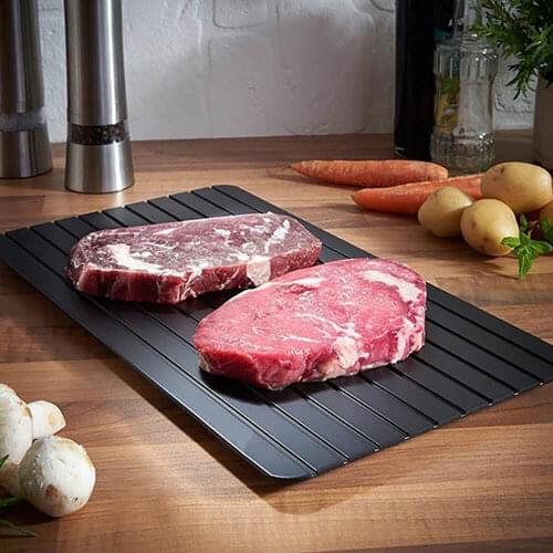 Magic Fast Defrosting Tray Thawing Chopping Board Thaw Food Fruit Steak Meat Seafood Quickly Kitchen Gadgets Tools
