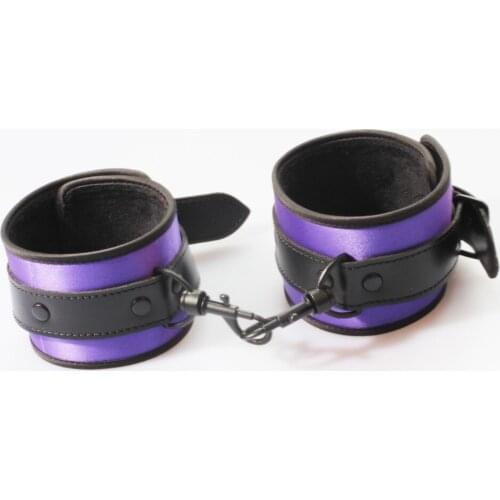 Adult sex beginner restraint Ankle cuffs, smooth satin outside and soft velvet inside, sex game toys for couples