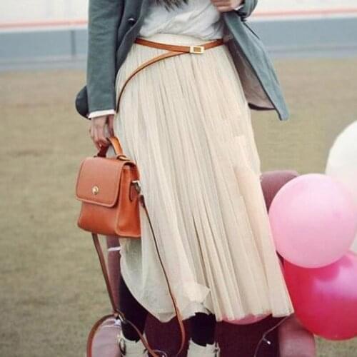 Tutu skirts womens 2019 autumn Summer Mesh Ball Gown lace Long skirt