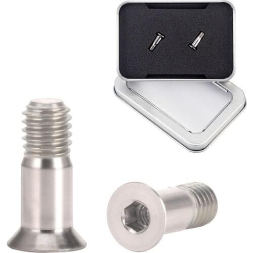 2pcs Titanium Alloy Bicycle Rear Dial Guide Wheel Fixing Screw Bike Repair Tool Transmission Sprocket Screw Muti-color