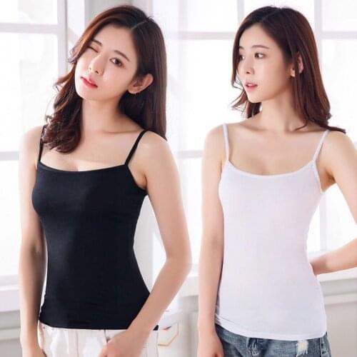 2021Spring and Summer Camisole White Outer Wear Explosion Models with A Small Strap Bottoming Shirt Women Tops for Women Y2kTop