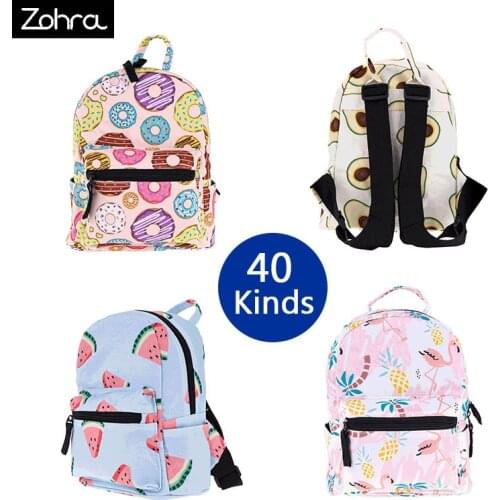 30 Colors New Mini Schoolbags Lightening Shoulder Bags Cartoon Lovely Digital Printing Children Little Backpacks Small Bag /40