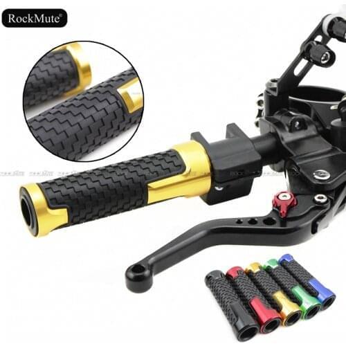 7/8" 22mm Handlebar Hand Grips For Honda/Kawasaki/Yamaha/Suzuki/Ducati Universal Motorcycle Rubber Antiskid Grab Grip 1 Pair