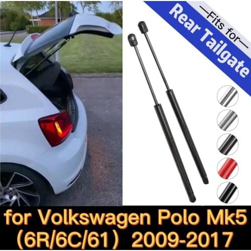 Rear Tailgate Trunk Boot Dampers for VW Volkswagen Polo Mk5 6R 6C 61 2009-2017 Hatchback Gas Struts Lift Support Spring Absorber