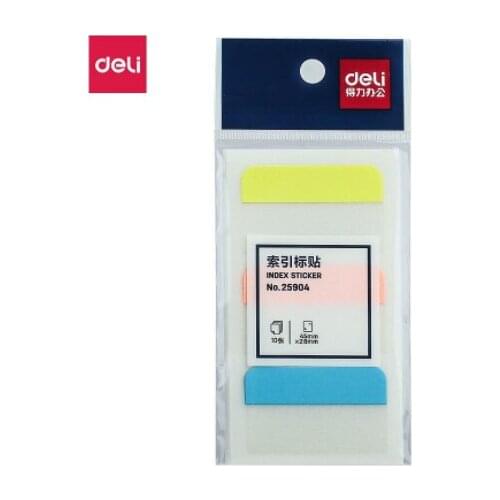 Deli 25904 3 Color Index Labels / Instructions / Classified Notes / Notes / N Times 45 * 28mm