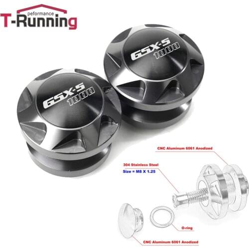 For SUZUKI GSX-S1000 GSX S1000 GSX-S 1000 GSXS1000 2011-2020 Motorcycle Accessories M8 Swingarm Spool Slider Stand Screws