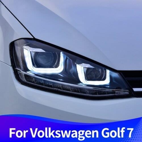 Headlight Assembly for Volkswagen Golf 7 2012-2017 Golf7 MK7 LED DRL LED Sequential Turn Signal LED Low Beam LED High Beam
