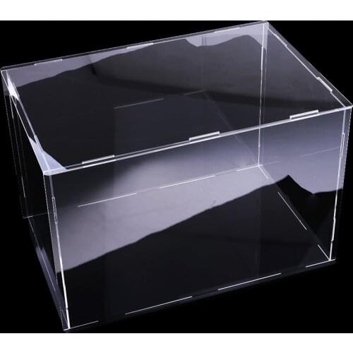 Modern Transparent Acrylic Toy Display Show Case Dustproof Box Large Ornament Protection Tool 36x16x16cm