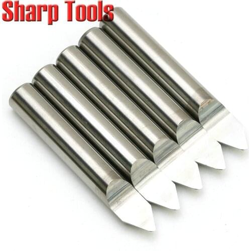 CNC Milling Cutter, 6x0.8MM 60 Angle Rounding End Mill Tungsten Carbide Cutters Router Bits for Aluminum Metal Engraving Machine