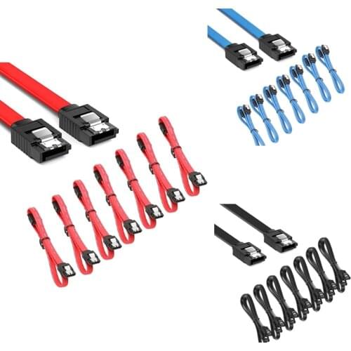 40cm SATA Data Cable 6.0Gbps Both Ends Plug in SATA Serial Hard Disk Cable SATA 3.0 SSD Data Cable